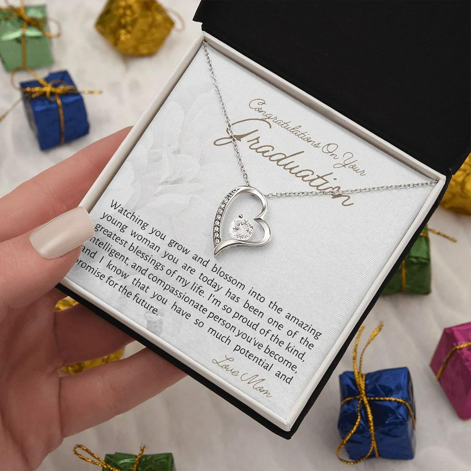 Miniatura 3 de ZephariO Graduation Necklace For Her 2023 - Graduation Necklace 2019 For Women, Cadenas De Plata 925 Para Mujer, Regalos Para Graduacion 2023, Son
