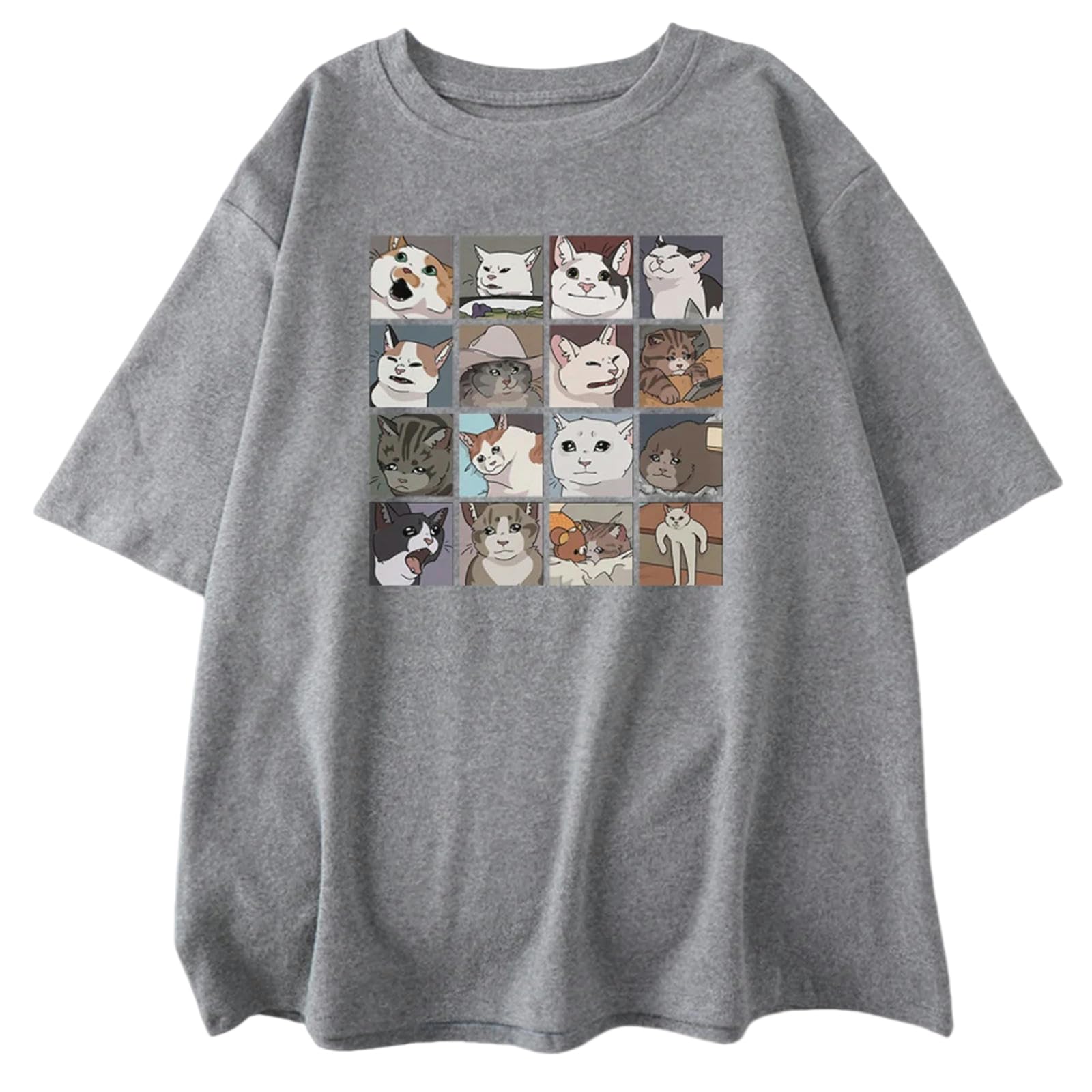 T-Shirt Homme Chat Puzzle Créatif Anti Transpiration pour Rester Frais Tout le Jour
