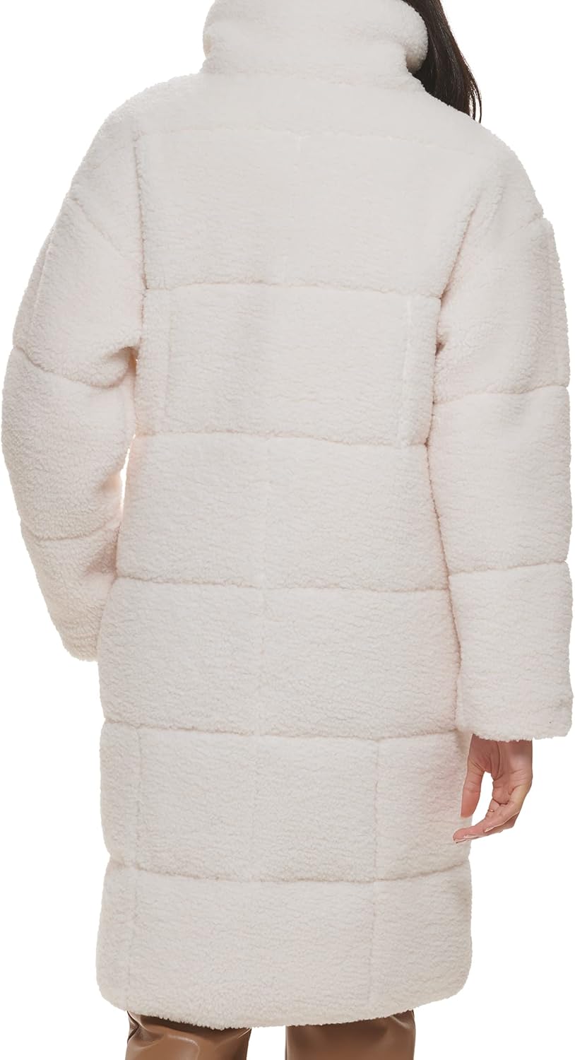 Levi's Womens Patchwork Quilted Teddy Coat - Image 2