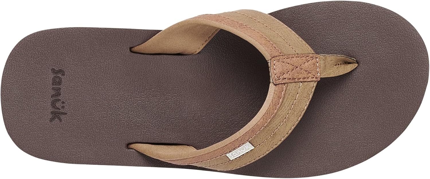 Sanuk Mens Ziggy ST | Flip Flops for Men | Mens Sandals | Beach Sandals | Water Friendly & Lightweight | Comfort Footbed - Image 6