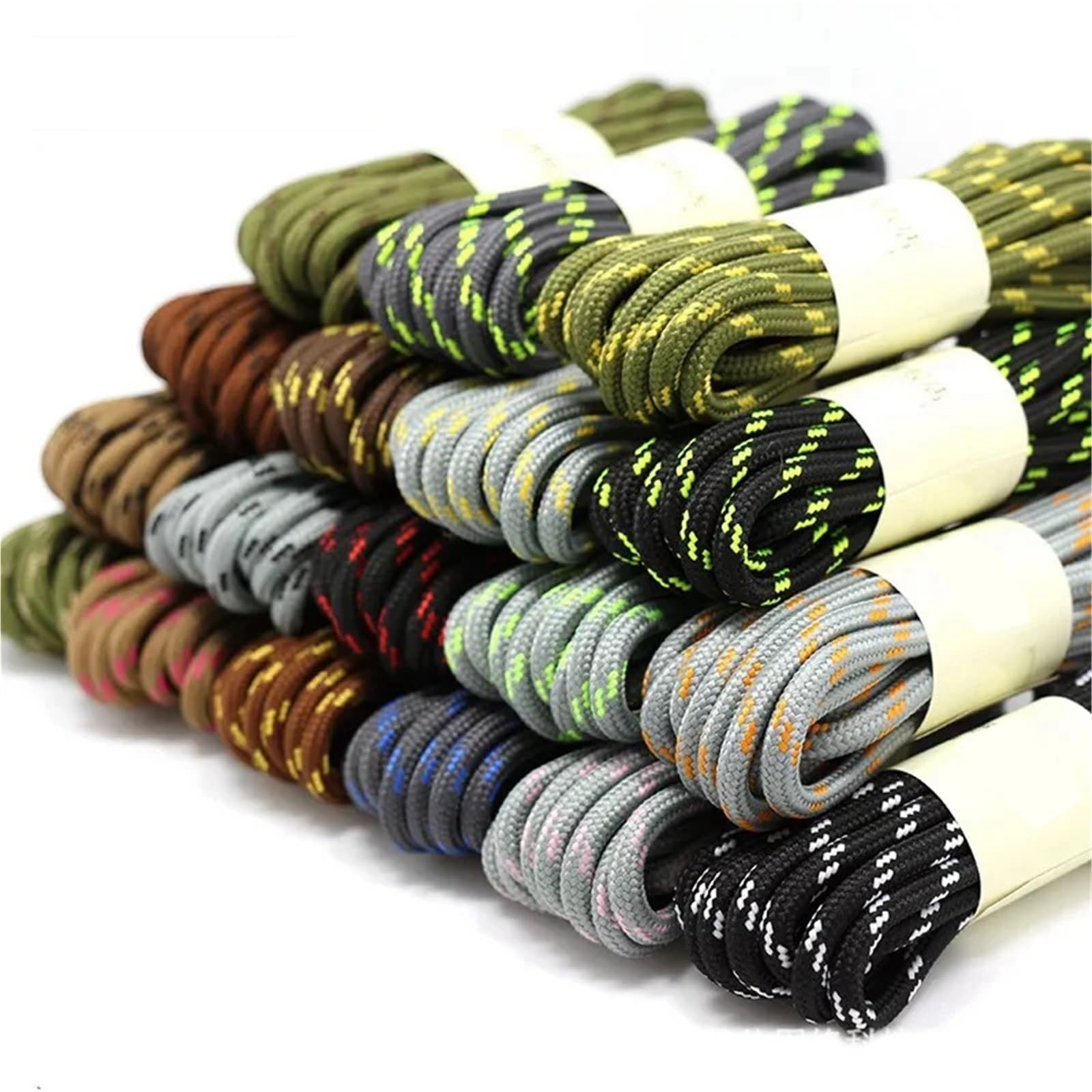10 pares de cordones redondos for deportes al aire libre, for botas, senderismo, zapatillas deportivas Para Zapatos Casuales