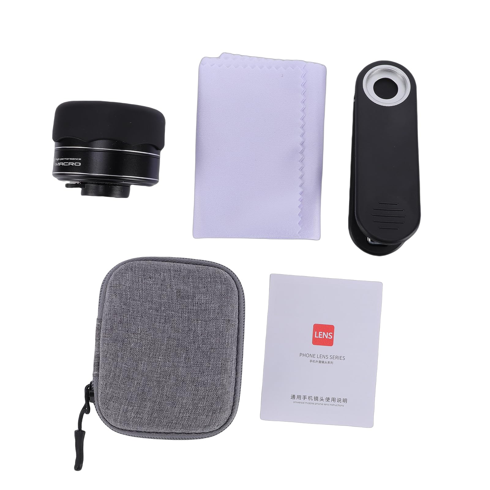 Domary Obiettivo Macro per Smartphone 135 Mm, Vetro Ottico a 4 Elementi