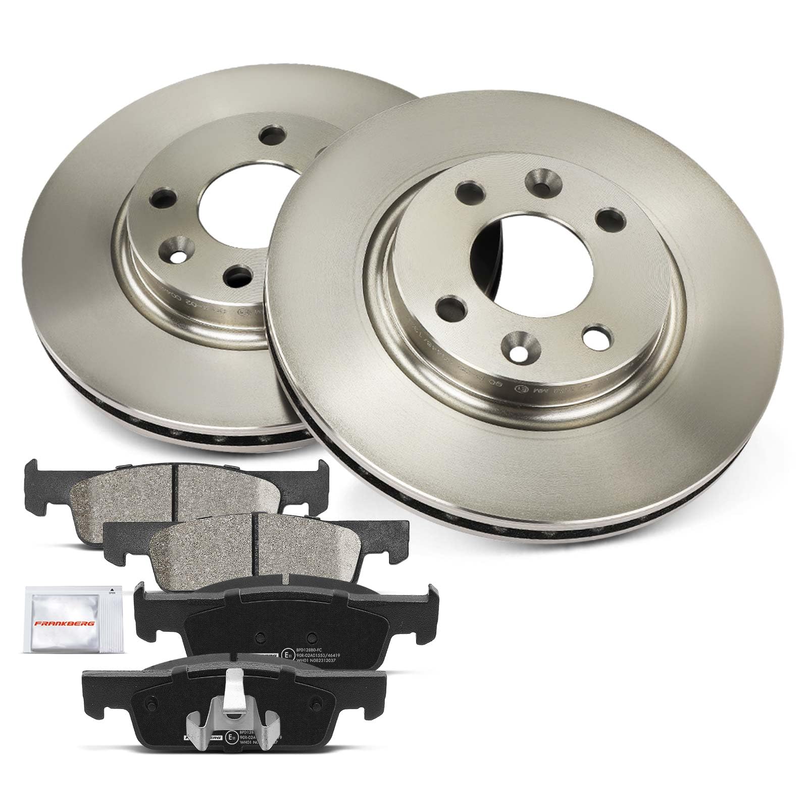 Frankberg 1x kit de freins | Compatible avec: Fortwo Cabriolet 453, Logan II, Fortwo Coupé 453, Logan MCV II, S.a.n.d.e.r.o II, Twingo III BCA BCM