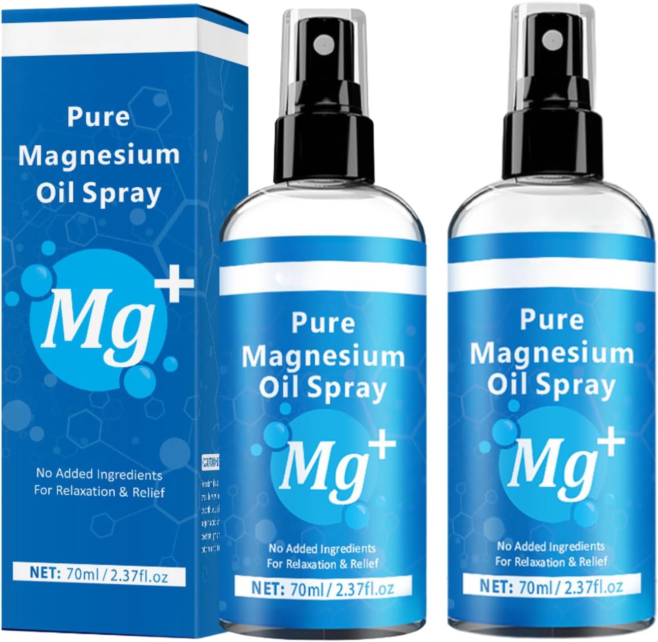 Pure Magnesium Oil Spray for Relaxation & Muscle Relief – 100% Natural Magnesium Spray for Feet & Stress Relief, Sleep Aids for Adults, Fast-Absorbing Body Sp ray