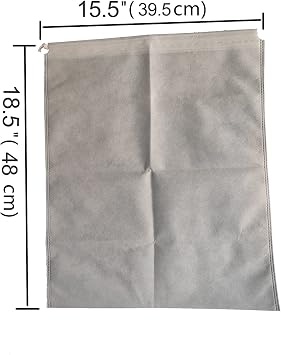 Microscope Dust Cover 15.5 x 18.5 (39.5cm x 48cm), White Fabric