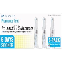 Early Detection Pregnancy Test Bulk, Early Result 6 Days Sooner, Extra Sensitive 10 MIU/mL, 99.9% Accurate HCG Test Midstream, Easy Home or Clinic Urine Test, 3-Pack