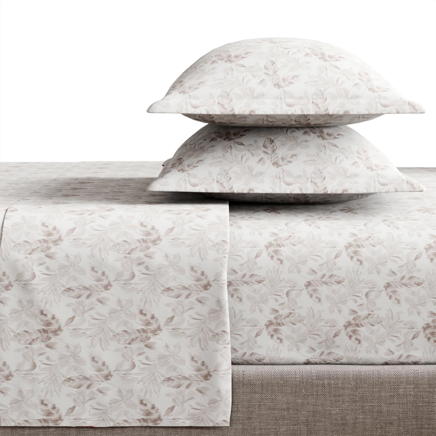 haus & kinder Feather‑Touch 300 TC 100% Cotton King‑Size Flat Bedsheet Set (108x108) with Two Pillow Covers,Silky Smooth Touch, Satin Weave -Camellia Blush-image-42