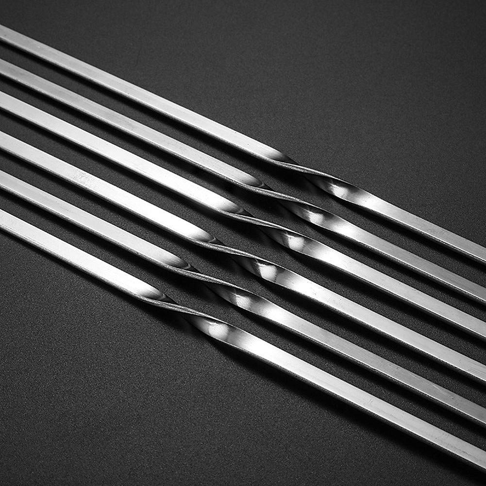 Profesjonalne szaszłyki do grilla Szaszłyki do grilla Szpikulce ze stali nierdzewnej do szaszłyków owocowych Szaszłyki do szaszłyków z grilla Metalowe szaszłyki do grilla Patyczki do szaszłyków do g