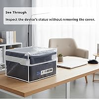 Vista 5 de Funda protectora transparente transparente a prueba de agua, compatible con HP, EPON, CANON, BROTHER, PIXMA Officejet