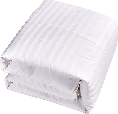 Miniatura 7 de Blue Ridge Home Fashions - Edredón de plumas de ganso de 350 hilos relleno hipoalergénico para todas las estaciones color blanco
