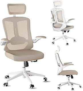 Office Chair 350LBS Capacity,Ergonomic Comfy Home Desk Chair,High Back Gaming Chair with Wheels,Mesh Computer Chair,Lumbar...