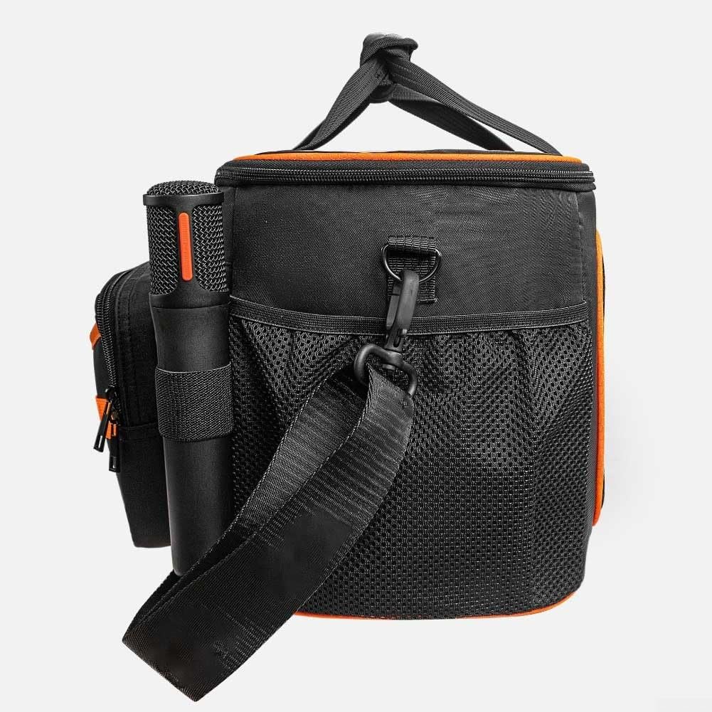Étui de transport pour enceinte JBL Party Box On-The-Go 2 — Sac fourre-tout de voyage en tissu Oxford avec bandoulière réglable, compatible avec haut-parleur + accessoires