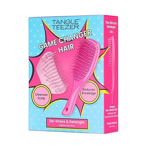 Miniatura 5 de Tangle Teezer Set de regalo de edición limitada con mini cepillo para el cabello y masajeador del cuero cabelludo para exfoliar y desenredar todo
