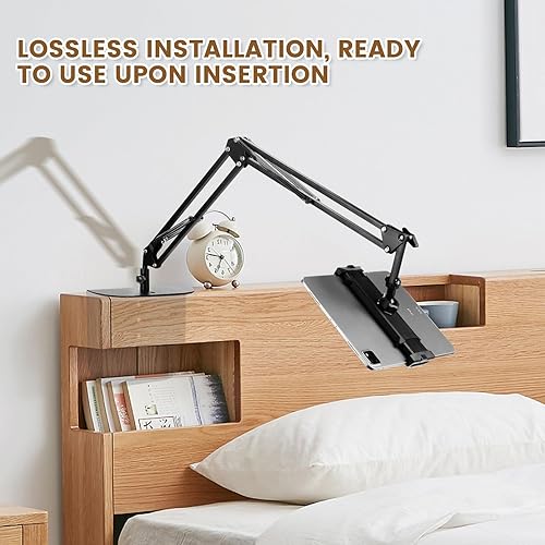 Miniatura 7 de Soporte para tablet para cabecero de cama, sofá, escritorio, soporte ajustable de 360° para teléfono y tableta, con manos libres, cómoda