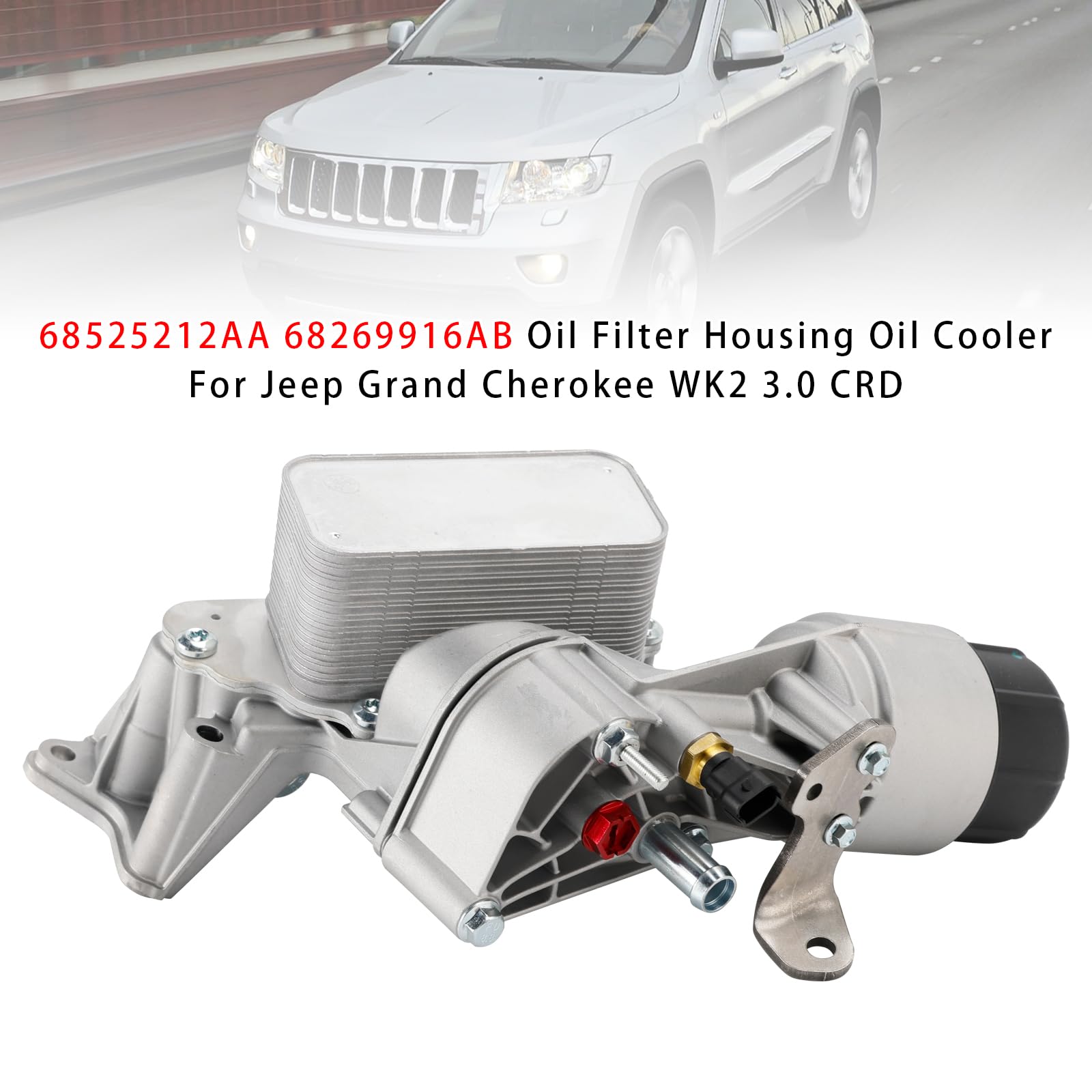 68525212AA Oil Filter Housing Oil Cooler para Jeep Grand Cherokee WK2 3.0 CRD