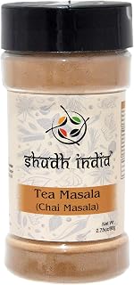 Shudh India | Tea (Chai) Masala Indian Spice Blend | All Natural | Vegan | Gluten Friendly Ingredients | Salt & Sugar Free | NON-GMO | No Colors | Indian Origin |