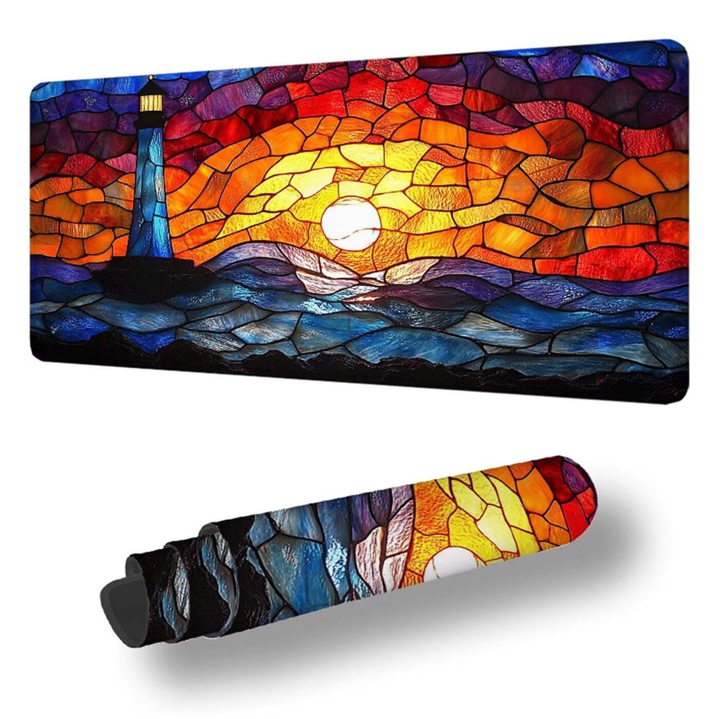Podkładka pod mysz XXL 1200 x 600 mm duża podkładka pod mysz dla graczy kolor pod ręką biurko szyte krawędzie wodoodporna antypoślizgowa do komputera, laptopa poprawia precyzję i szybkość, reflektor S