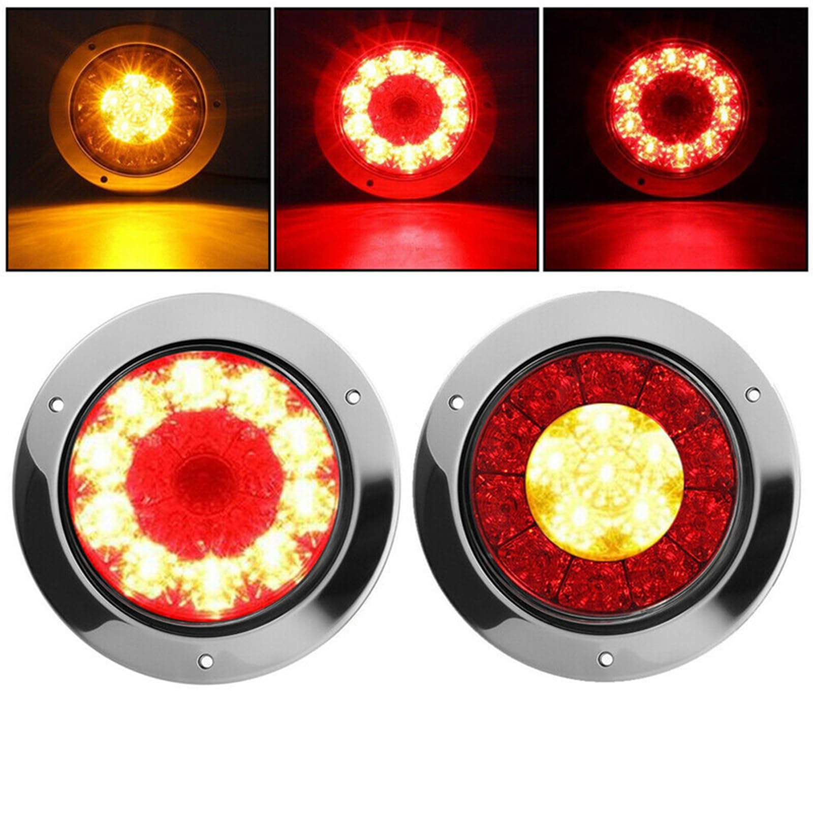 Feux Arrière Remorque LED Krtopo - 12/24V, IP65, Lot De 2