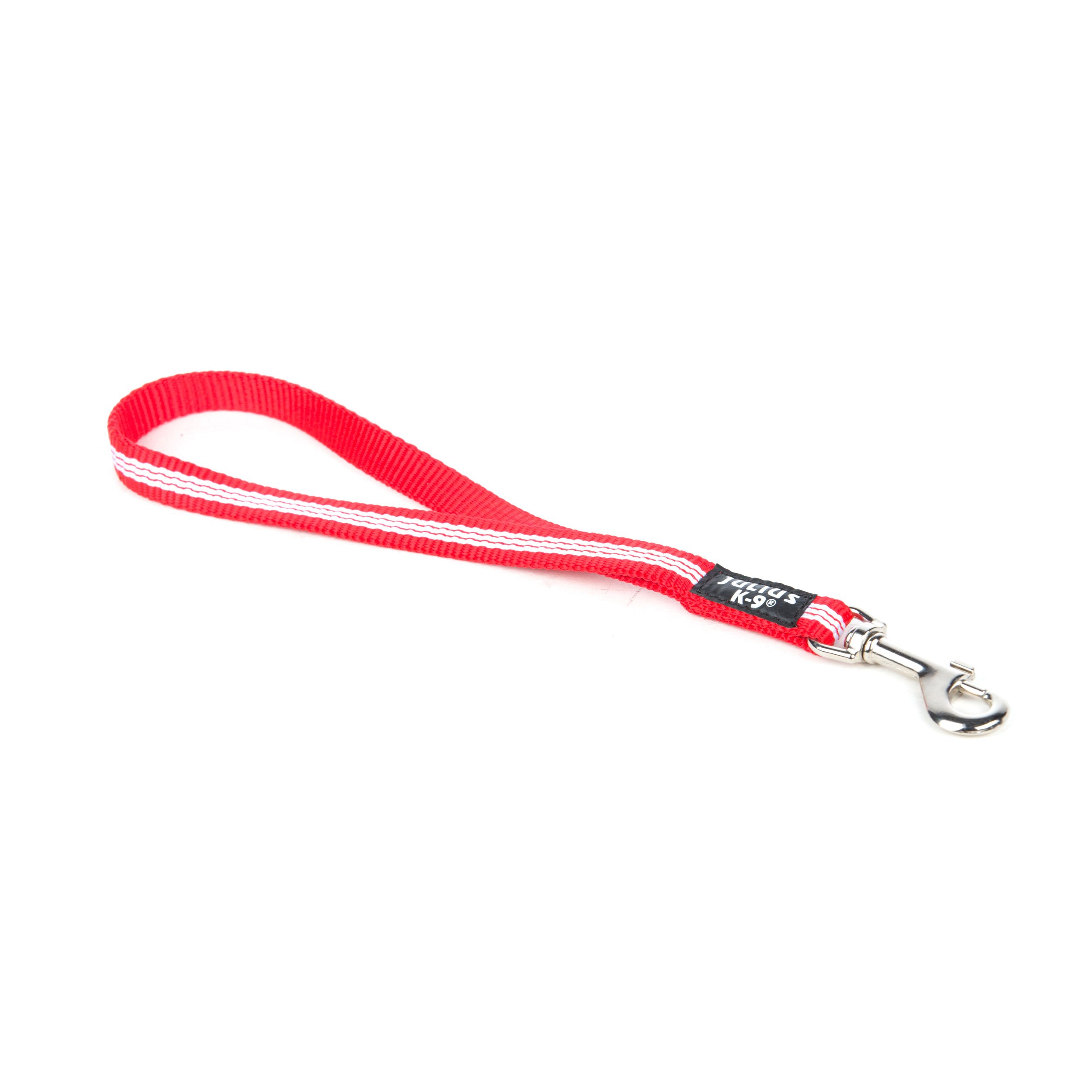IDC Tubular Webbing Short Leash, 14 mm x 35 cm, Red - Image 4