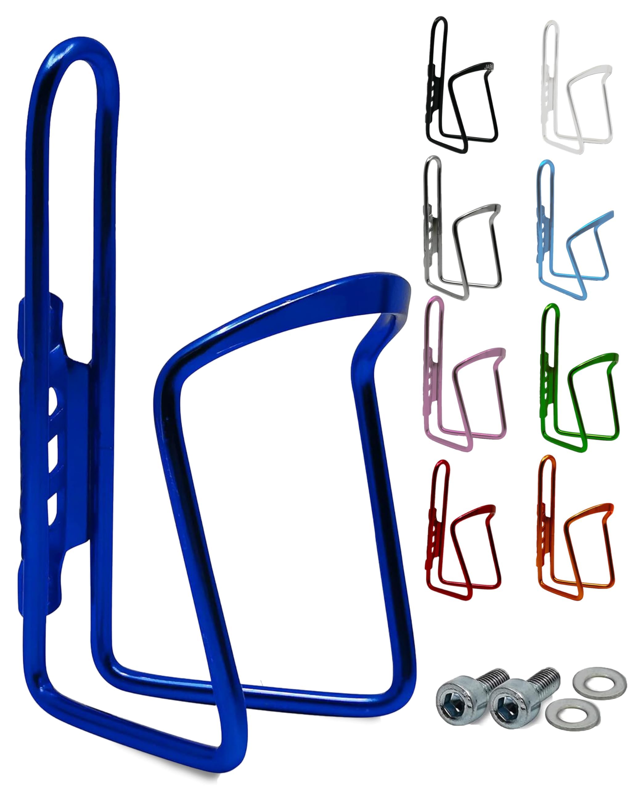 JABs Aluminium Drinks Bottle Holder, Road Bike Bottle Holder, Bicycle Drink Holder, blue, Universell