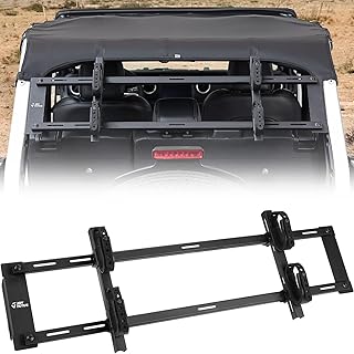JOYTUTUS Gun Rack Compatible with Wrangler JL 4 Doors, Wrangler JL Cargo Bracket Mounting Plate Kits for Recovery Traction Boards Mount Gun Mount for Wrangler JLU 2018-2024 (Not Fit 2 Doors) - JOYTUTUS