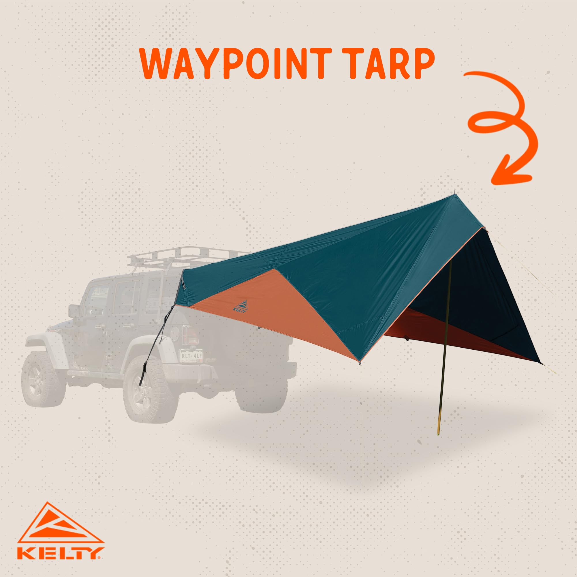 Amazon | Kelty Waypoint Tarp、反射池/ジンジャーブレッド