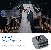 Vista 4 de Neewer Batería de iones de litio de alta capacidad recargable flash de repuesto para Q300, Vision 4, ML300 Estroboscópico de flash de estudio al