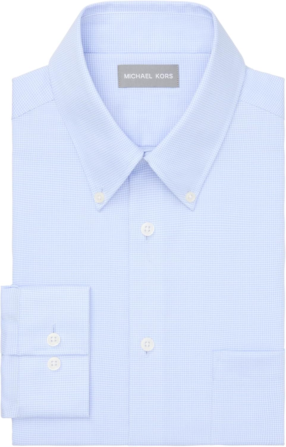 Michael Kors Men's Dress Shirt Ultra Wrinkle Free Stretch Regular Fit