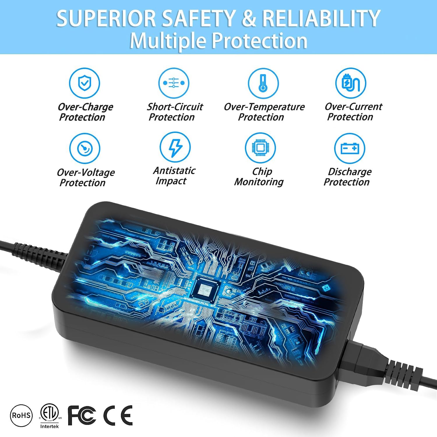 VHBW 19V 6.32A 120W Laptop Charger Replacement for ASUS Zenbook Flip 15 Q528 Q528E Q528EH Q538 Q536F Q537F Q546F Q547F UX550GE UX550GD UX550G UX550VE UX550VD Power Cord Adapter Supply 4.5x3.0mm