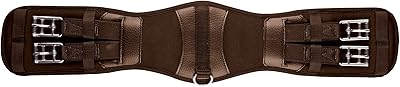 Collegiate Memory Foam Dressage Girth, Brown, 30