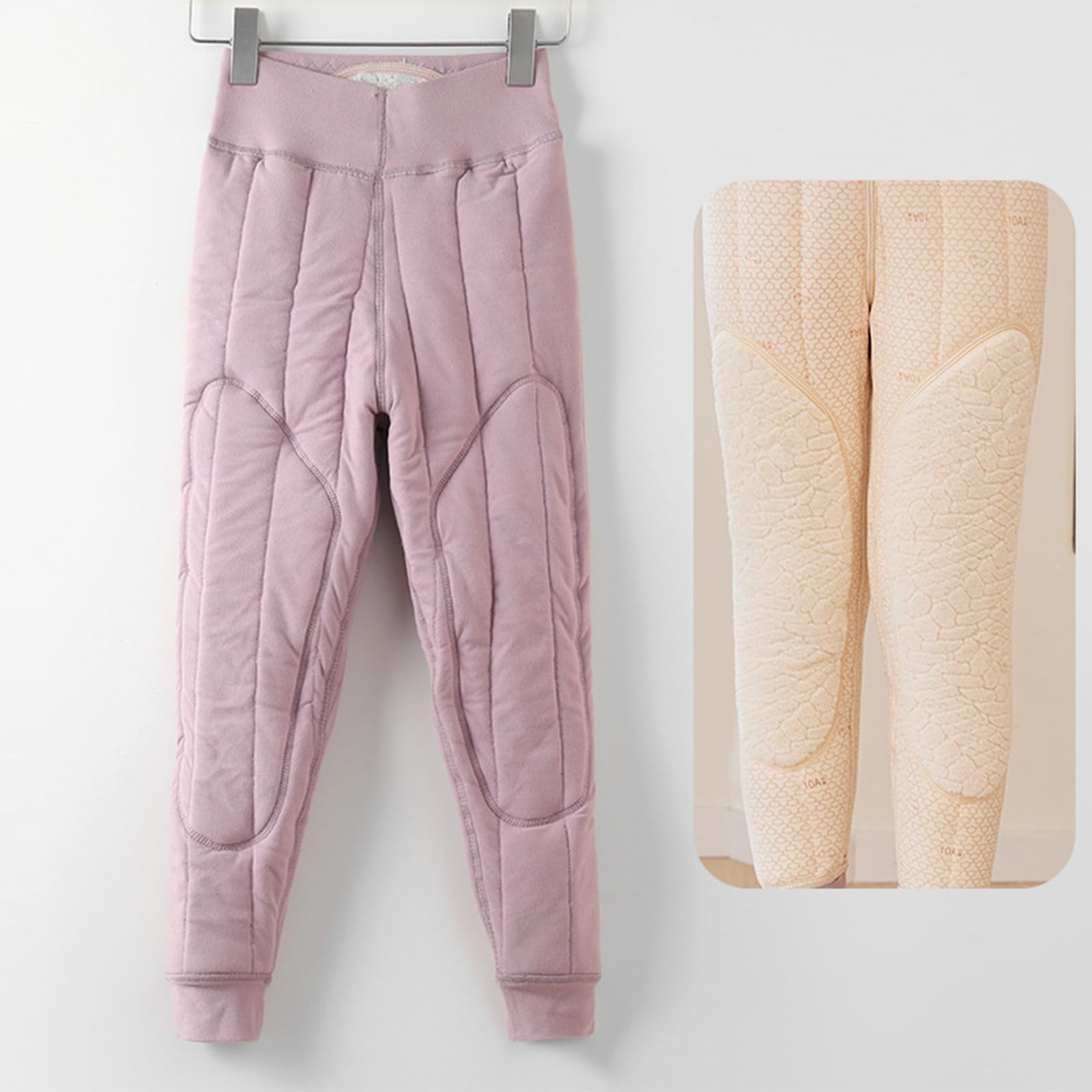 Leggings termici invernali per bambini, foderati in morbido pile, per pattinaggio su ghiaccio, neve, giochi invernali termici