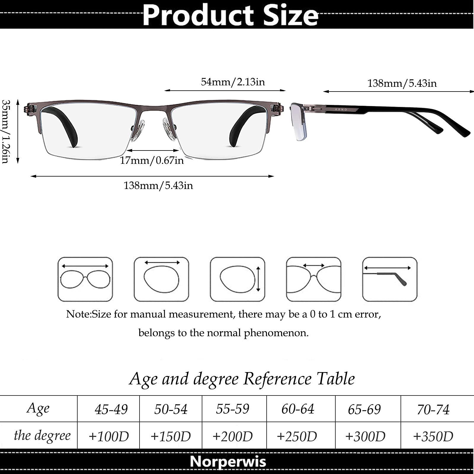 Gafas de Lectura 2.0 para Hombres/Mujeres, Gafas de Lectura Graduadas Ultra Delgadas, Bisagras de Resorte, para Leer, Practicas,Ligeras,Comodas (+300)