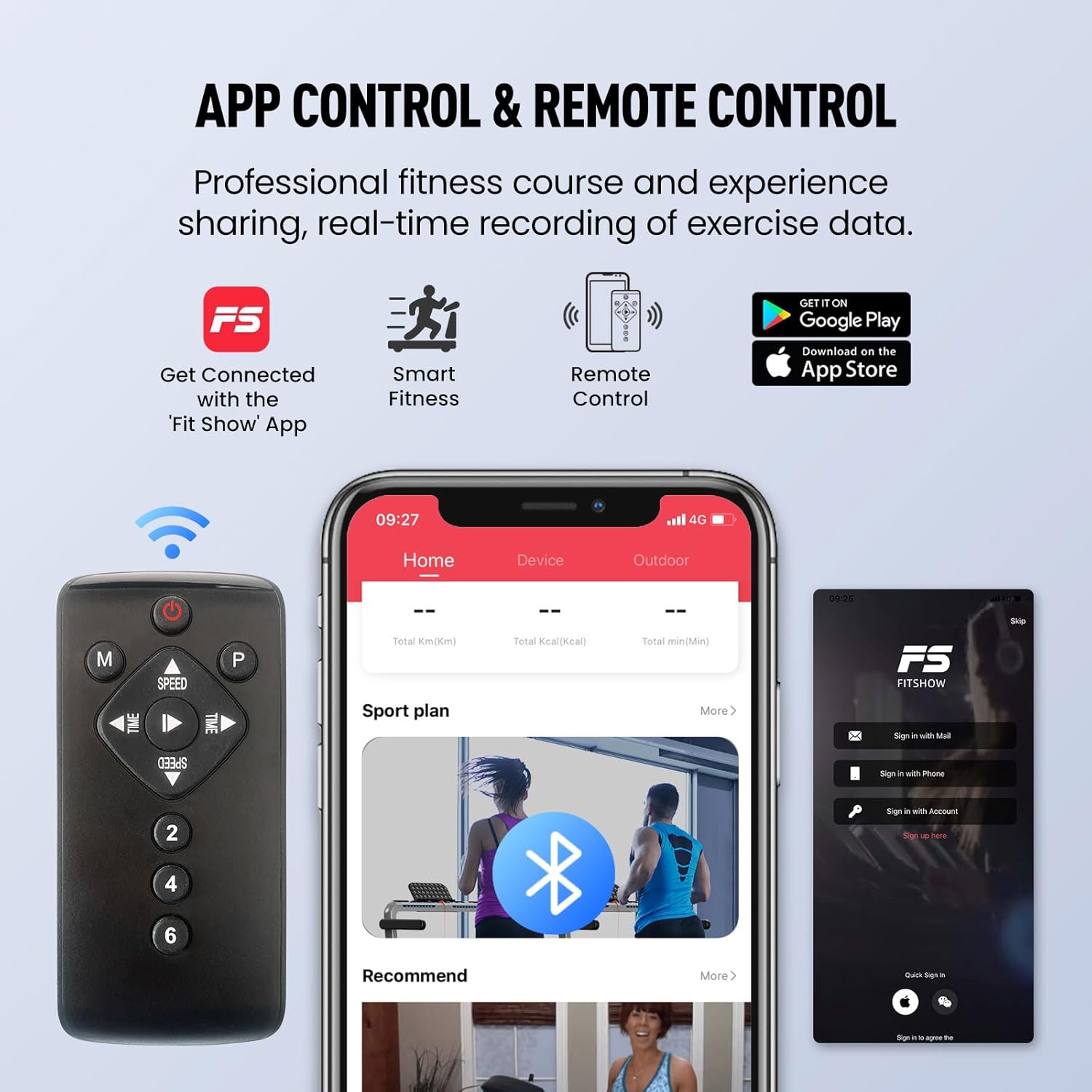 FLYLINKTECH JF-H-40DC Treadmill Remote and App Control
