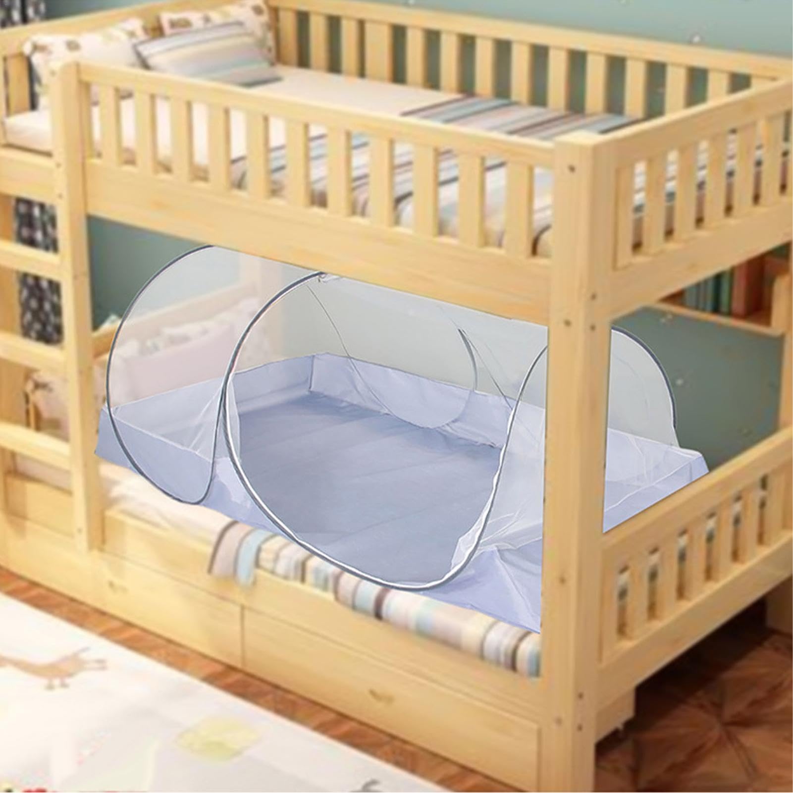 Moskitonetz Zelt, Faltbares Moskitonetz 200x100cm, Faltbares Moskitonetz Für Einzelbett, Outdoor Reise Pop Up Mückennetz Faltbar Leicht Klein Moskitonetze Einzelbett Camping Moskitozelt
