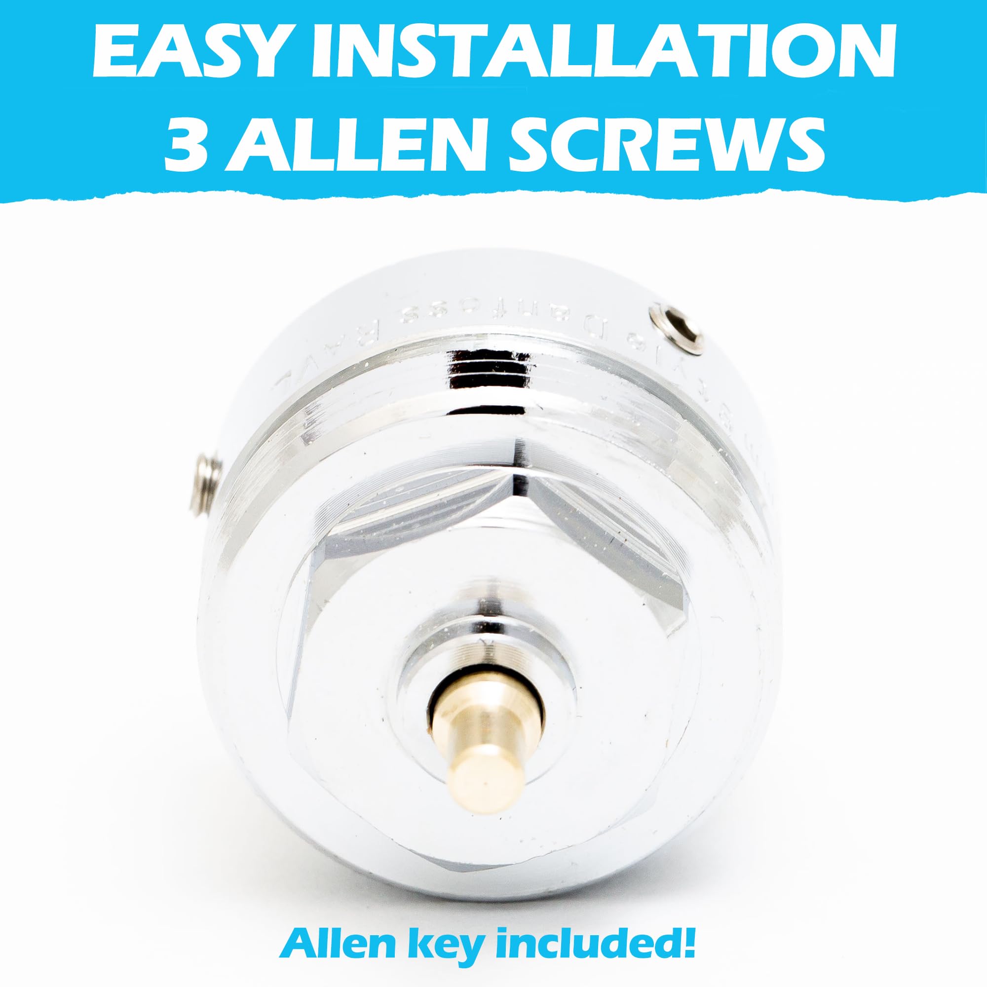 BLUMKRAFT Extension 20 mm for thermostatic valve M30 x 1.5 compatible with Oventrop Unibox, Silver - Image 3