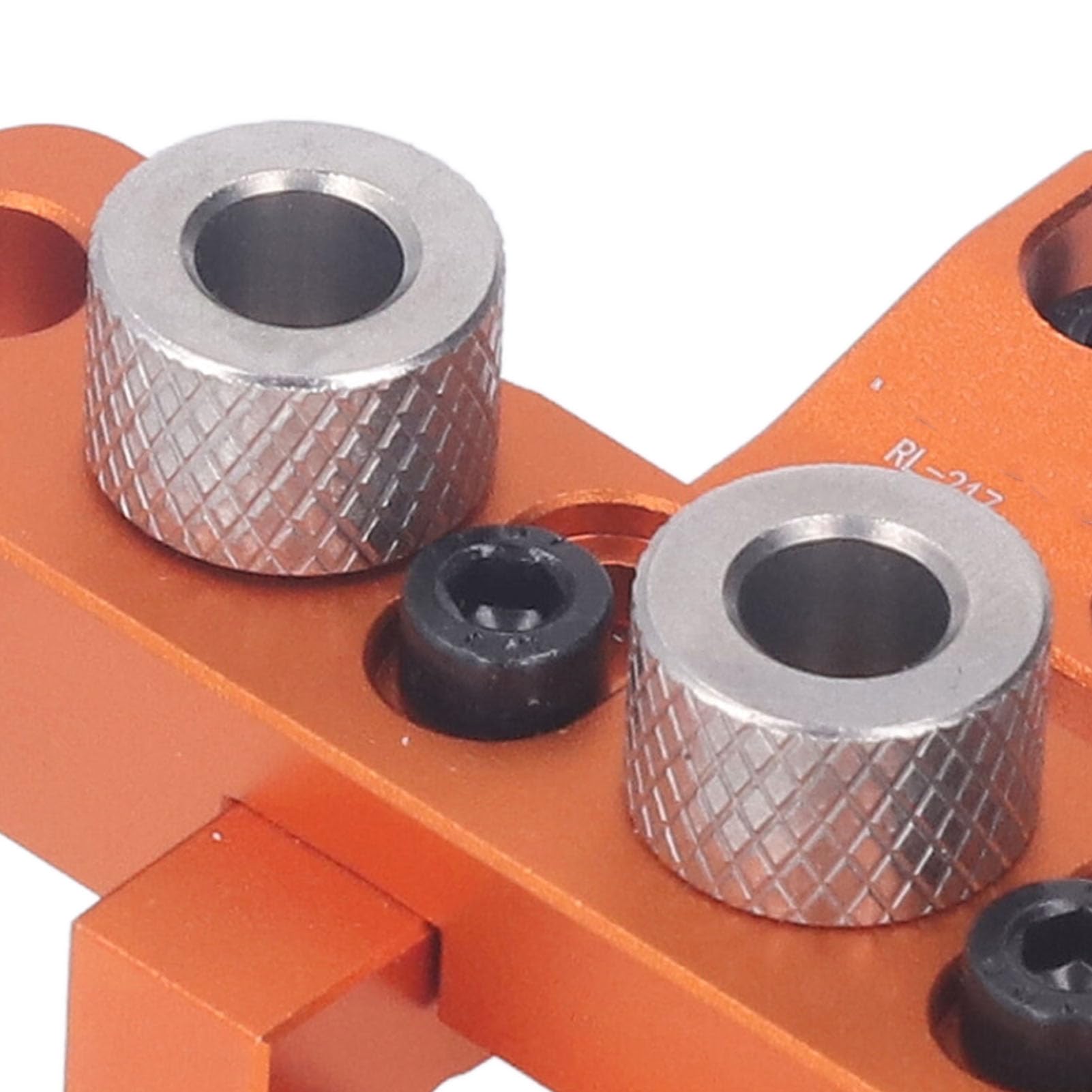 YWBL-WH Plantilla de Bisagra Oculta, Kit de Taladro para Clavijas de Aleación de Aluminio para Tableros de 10-25 Mm, Perforadora 3 en 1 con 4 Brocas, Herramienta de Instalación de Puertas para