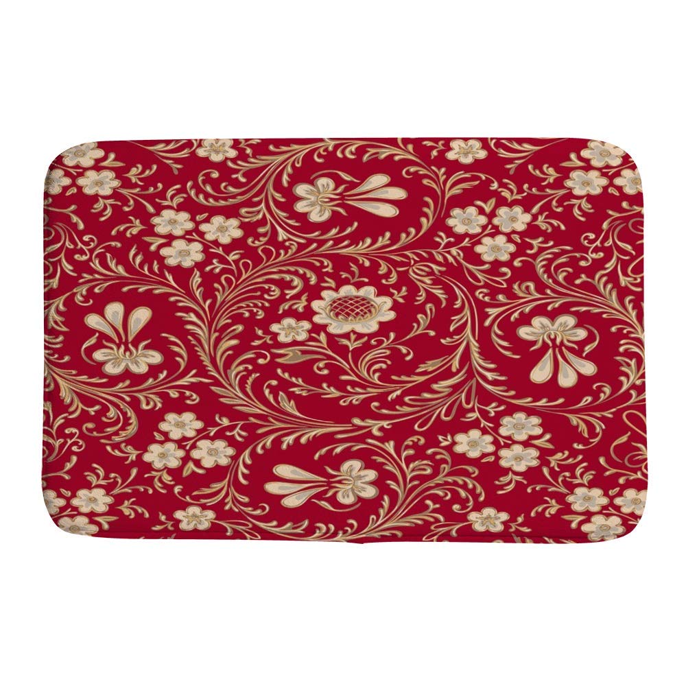 Tapis de salle de bain antidérapant épais et lavable de 91x61 cm
