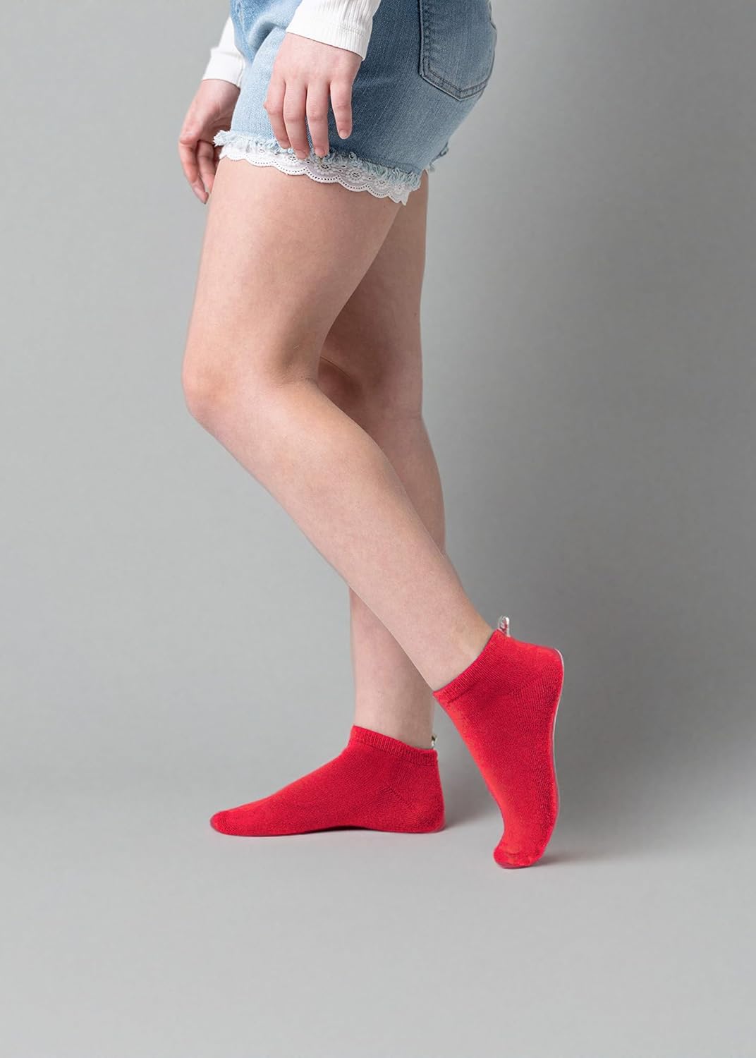 Boys and Girls Athletic Ankle Socks No Show Viscose Bamboo Cushioned Socks for Kids, 3 or 6 Pairs - Image 7