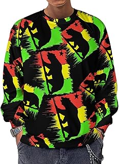 California Republic Men's Sweatshirts Basic Crew Neck Long Sleeve Pullover Sweater Tees Tops
