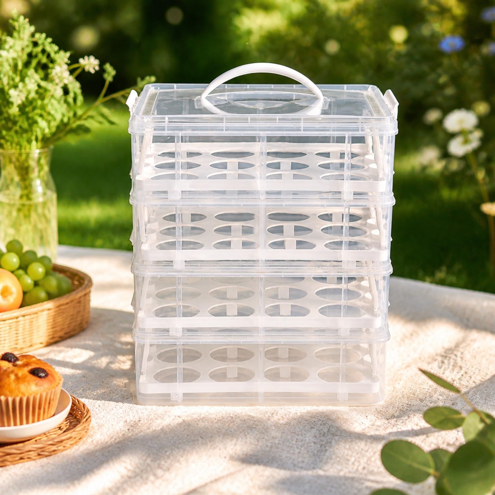 Qianly Scatola per Torte con Coperchio, style to 1,