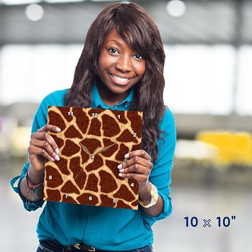 Miniatura 5 de Janna Salak diseños jirafa café reloj de pared, 10por 10-Inch