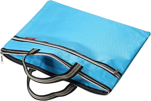 YOKIVE Bolsa impermeable con cremallera, bolsa de almacenamiento para libros de documentos, bolsa organizadora de herramientas, ideal para la