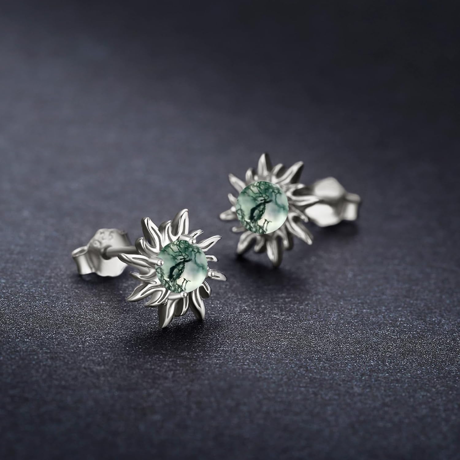 Cuoka 925 Sterling Silver Hypoallergenic Celestial Cute Animal Opal Stud Earrings for Women with Gifts Box - Image 2