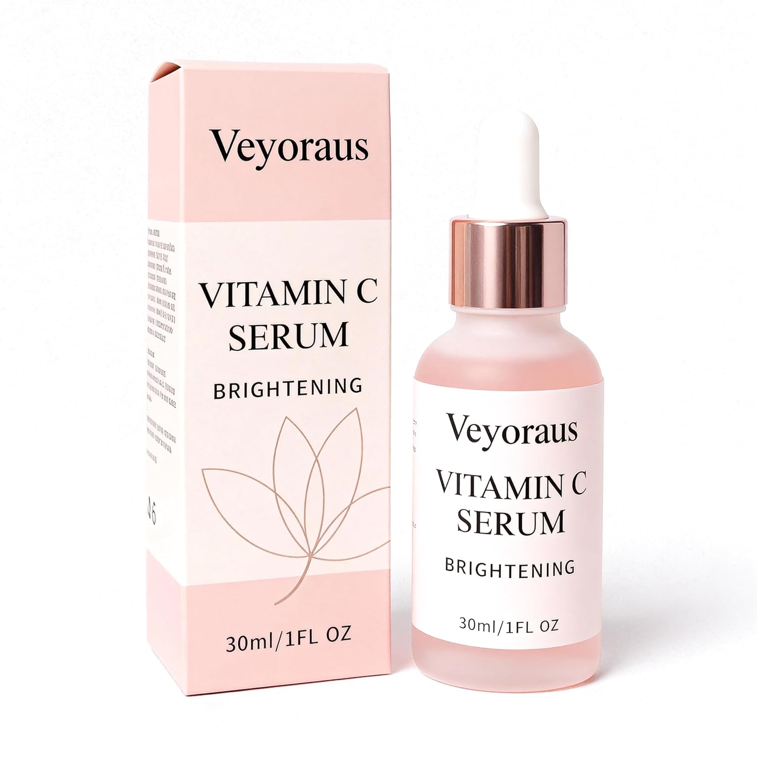 Vitamin C Serum for Face – Brightening & Anti-Aging & Wrinkle Facial Serum With Vitamin C, Sodium Hyaluronate, Vitamin E And More. Hydrating Dark Spot Corrector to Even Skin Tone & Glow, 1 fl oz(Pink)