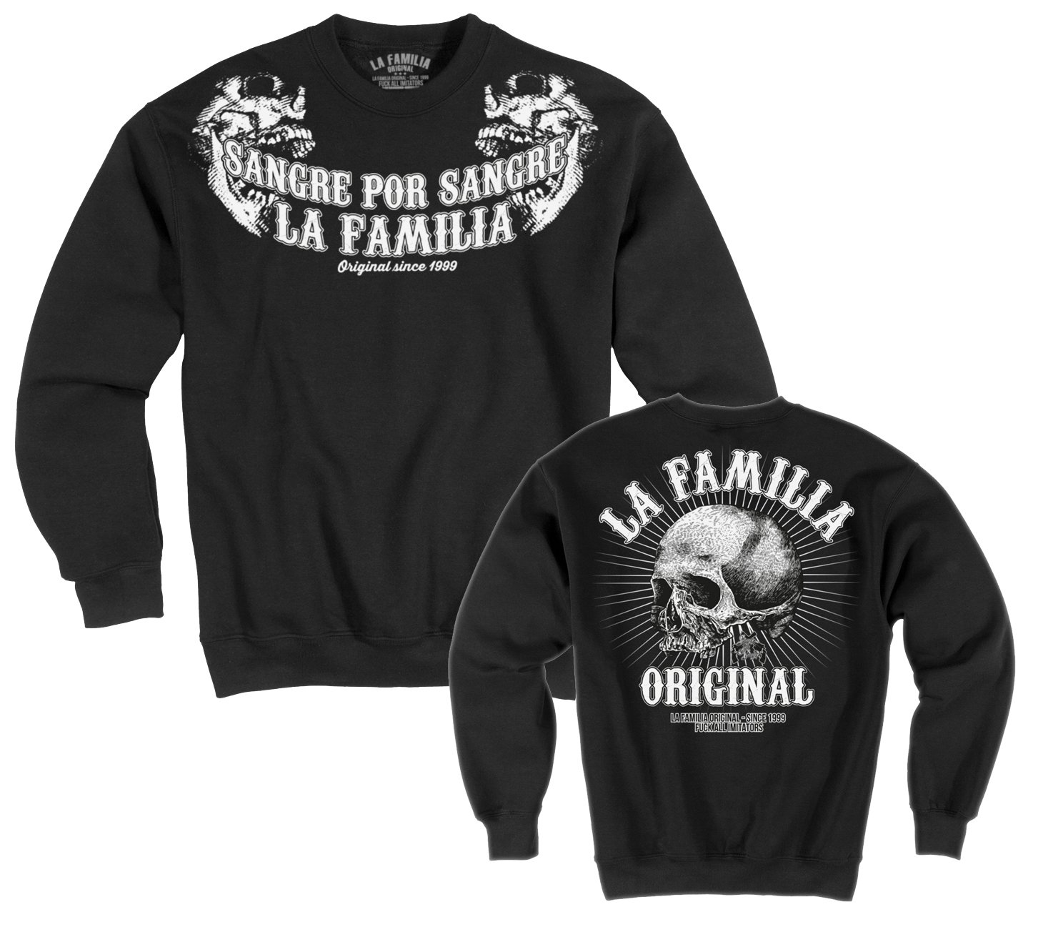 LA Familia Original "Double" męska bluza dresowa czarna