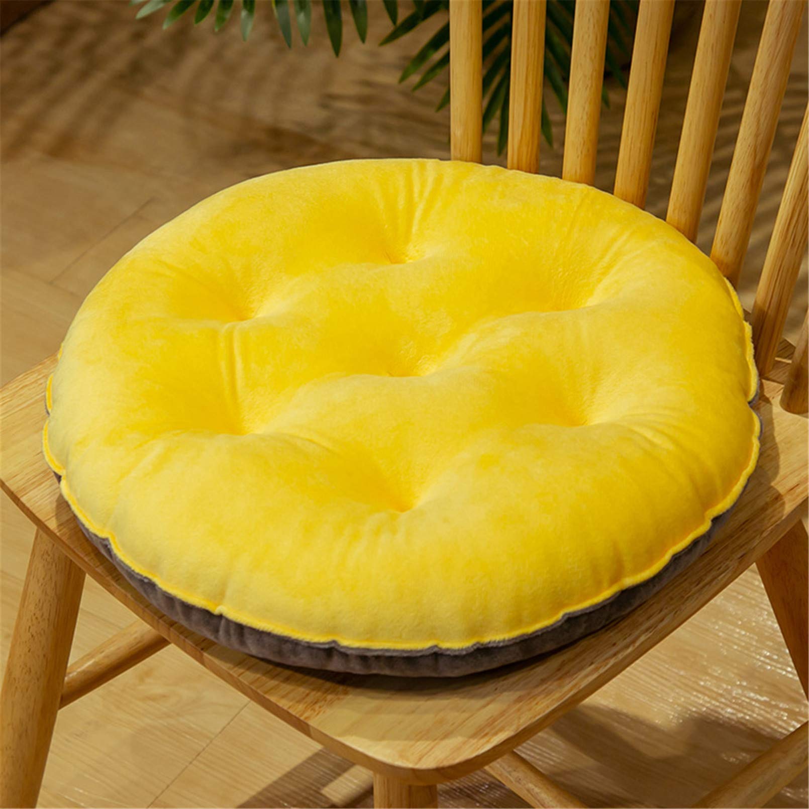 Coussin décoratif pour jardin et coin tatami en velours de 40 cm de diamètre
