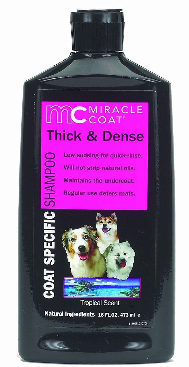 Buy Miracle Coat Dog Shampoo, Coat Specific for Thick and Dense Coats