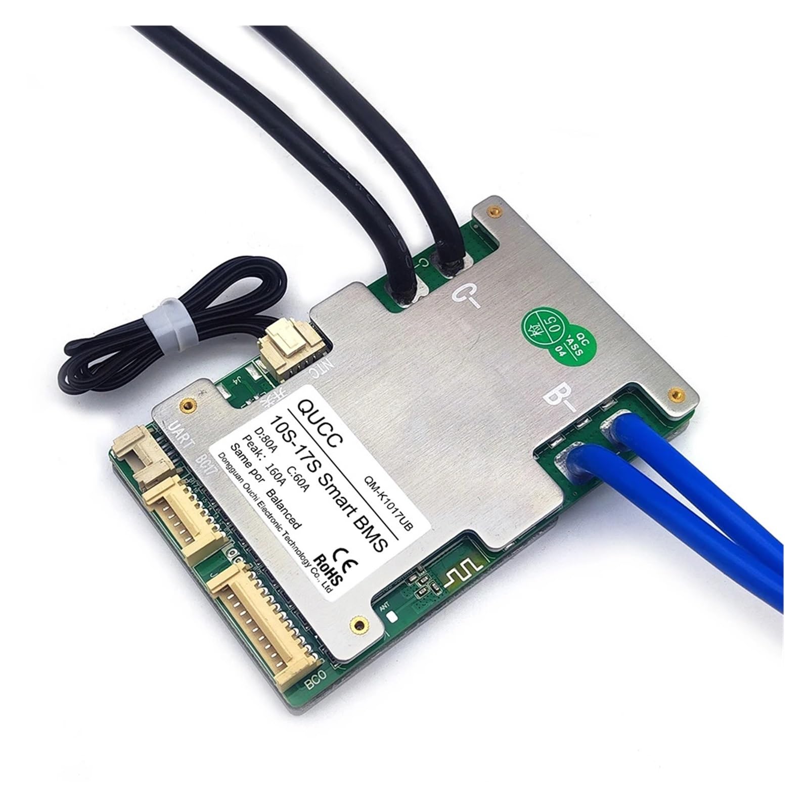 Płyta BMS, 20A 30A 40A 50A 60A 80A 10S 12S 13S 14S 15S 16S 17S inteligentny BMS bateria litowa Ebike Balance Board 36V 48V 52V 60V(60A Built In BT,3.7V Li Ion 10-17S)