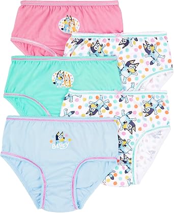 Bluey Girls Knickers, Multipack briefs For Girls, Ages 2 to 8 Years Old