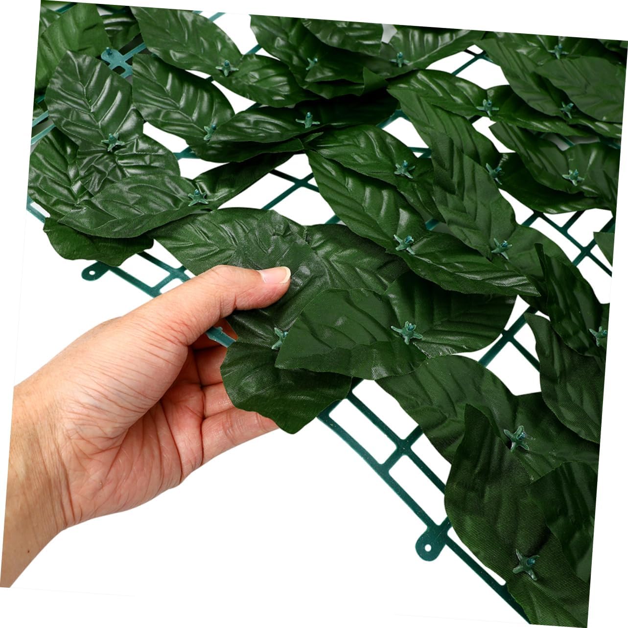 0.5m Simulated Plant Fence Vivid Leaves Artificial Trellis Screen for Garden Decor